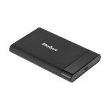 Išorinio kietojo disko dėžutė 2.5" SSD / HDD USB C 3.1 SATA juoda (aliuminė) Rebel 